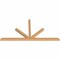 Ekena Millwork Saratoga Timber Gable Bracket, Western Red Cedar, 96"W x 48"H x 3 1/2"D x 3 1/2"F, 12/12 Pitch GBW096X48X0404SAR00SWR - alternate 3